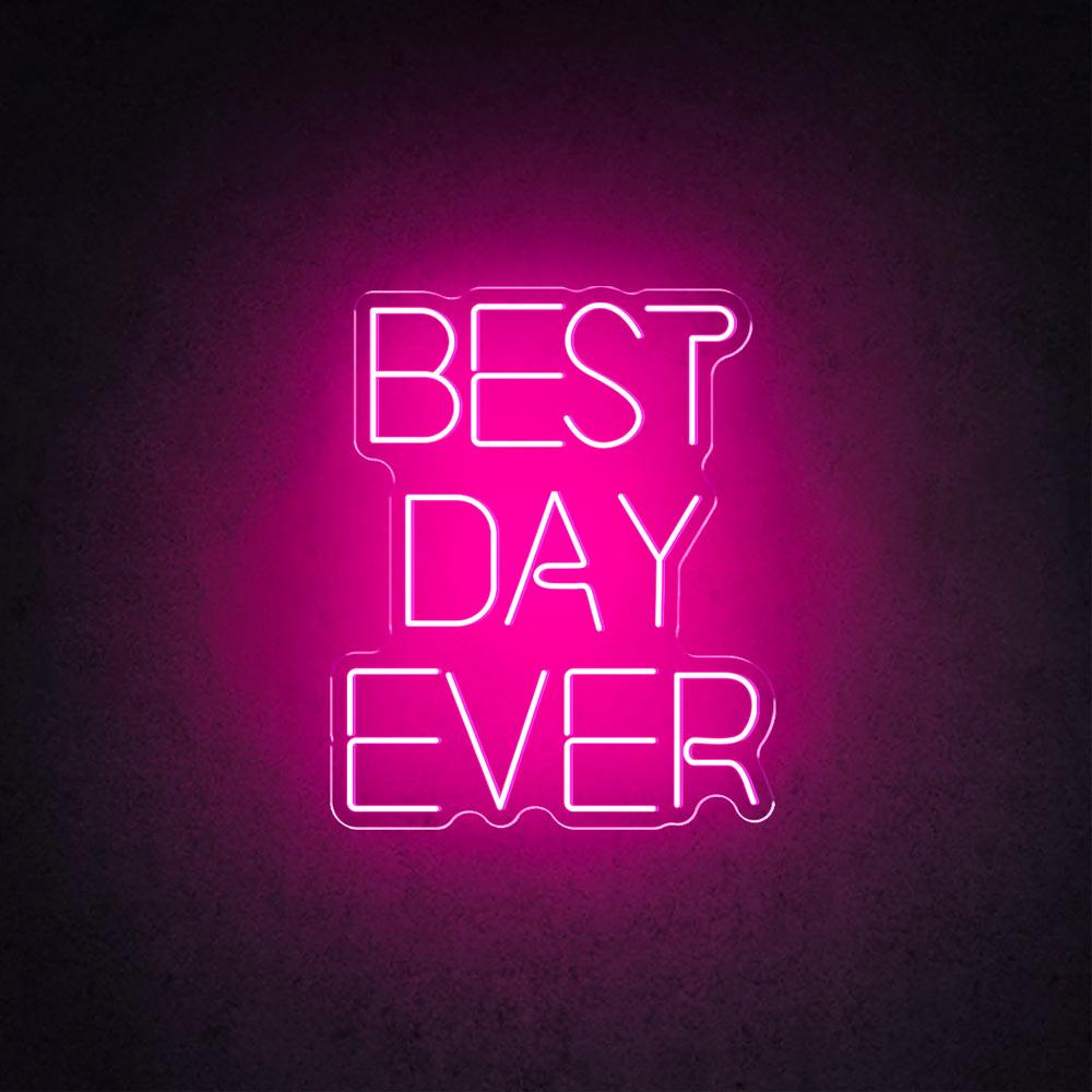 HDJSign - Best Day Ever Wedding Neon Sign HDJ Sign