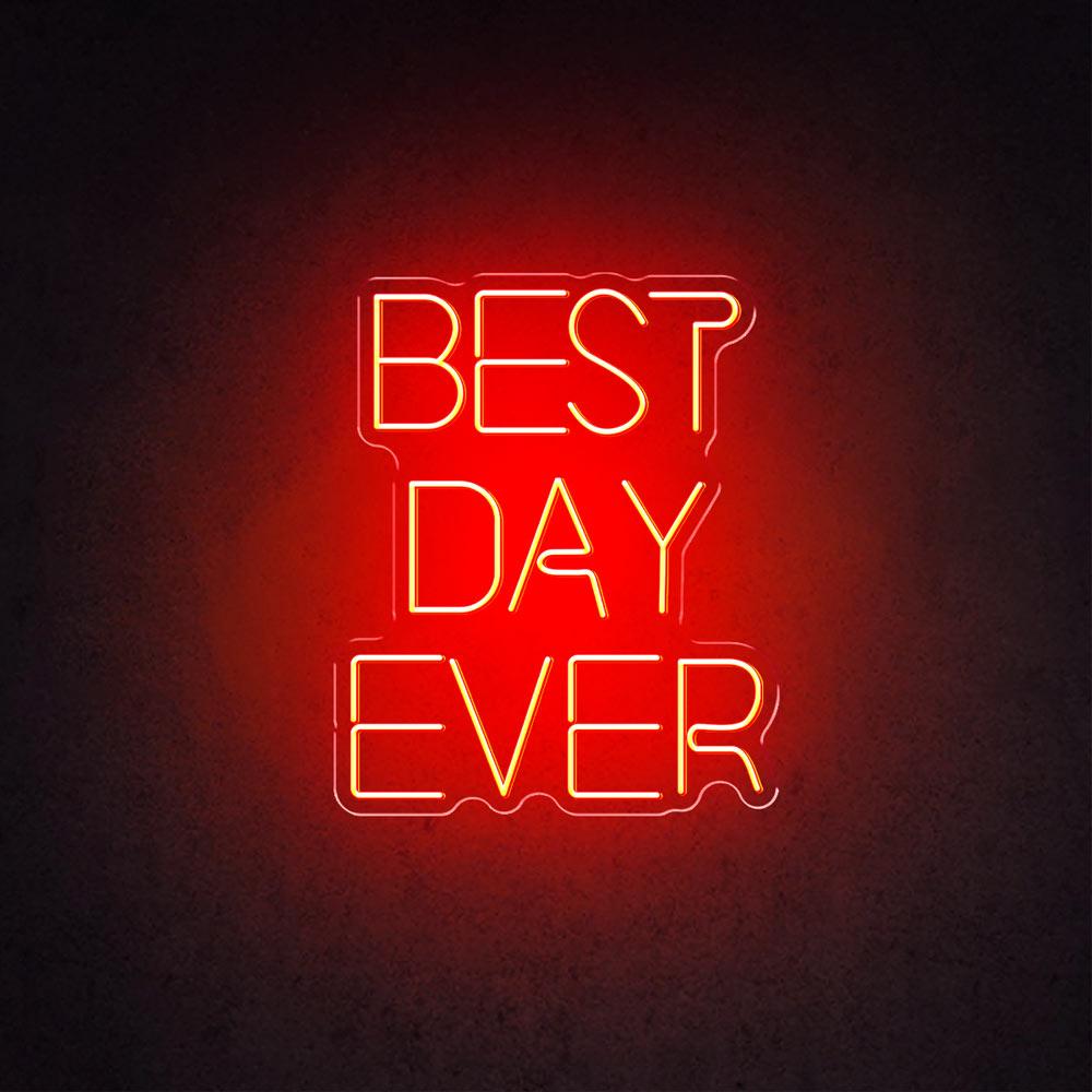 HDJSign - Best Day Ever Wedding Neon Sign HDJ Sign