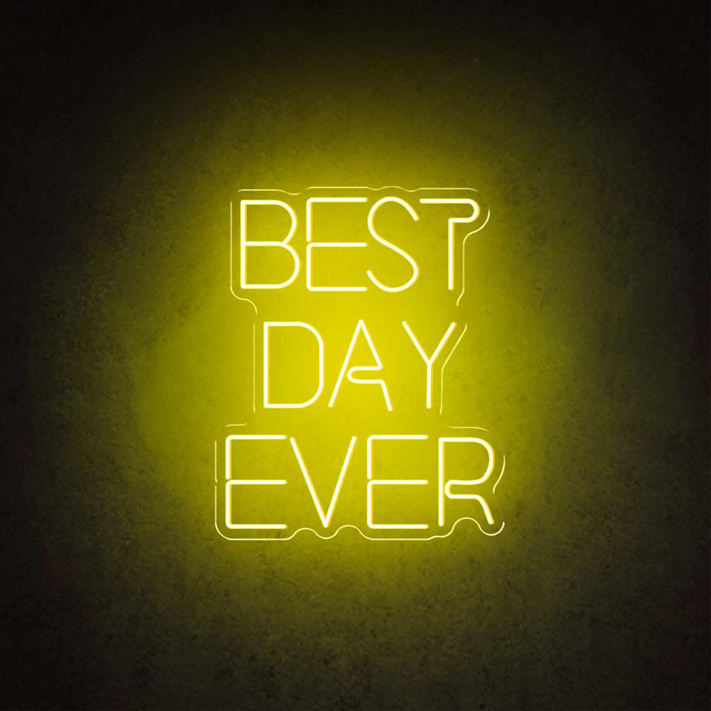 HDJSign - Best Day Ever Wedding Neon Sign HDJ Sign