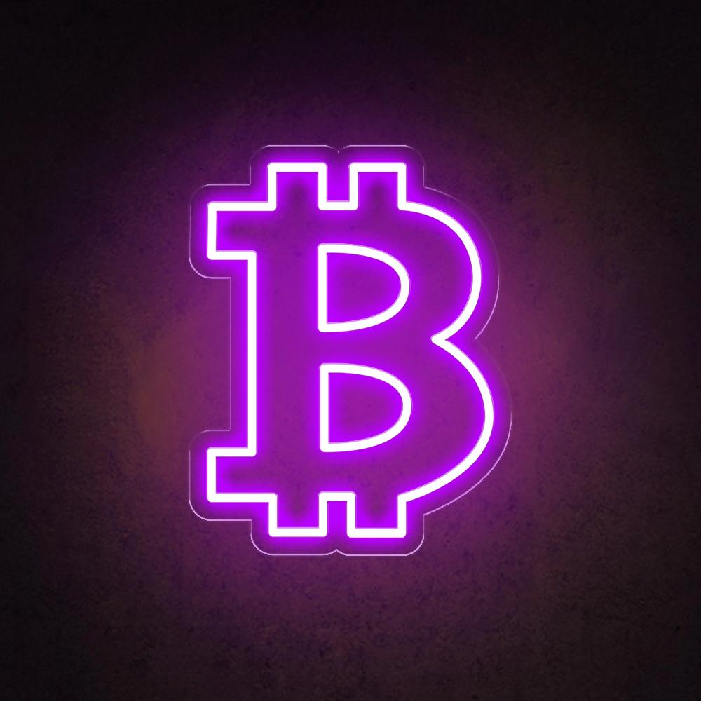 HDJSign - Bitcoin Home Neon light HDJ Sign