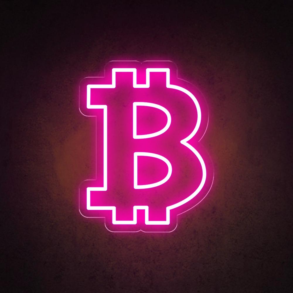 HDJSign - Bitcoin Home Neon light HDJ Sign