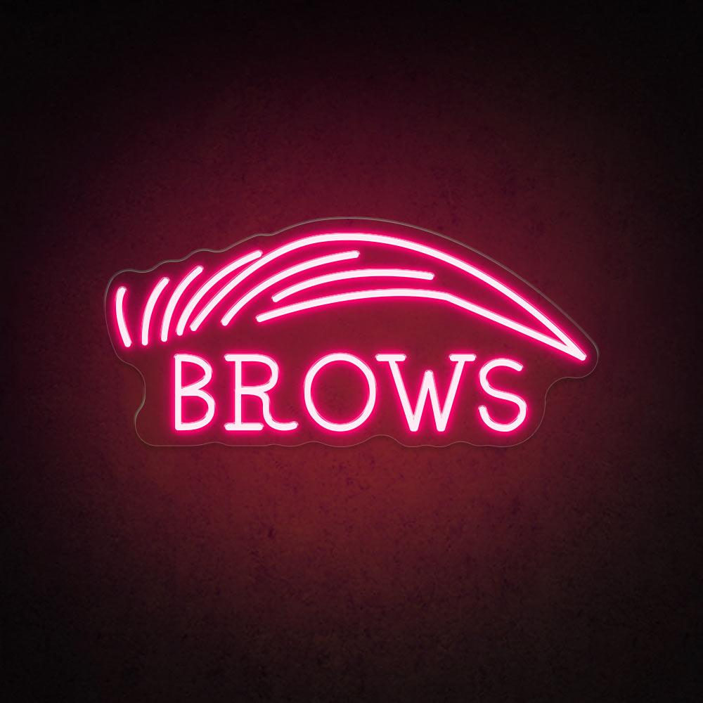 HDJSign - Brows Salon Neon Sign HDJ Sign