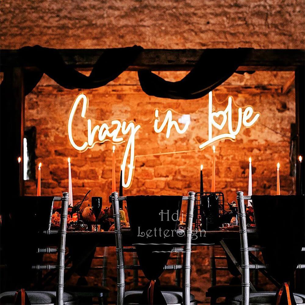 HDJSign - Crazy in Love Wedding Neon Sign HDJ Sign