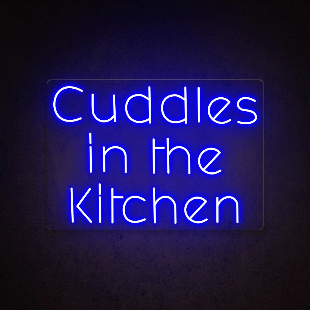 HDJSign - Cuddles in The Kitchen Quote Neon Sign HDJ Sign