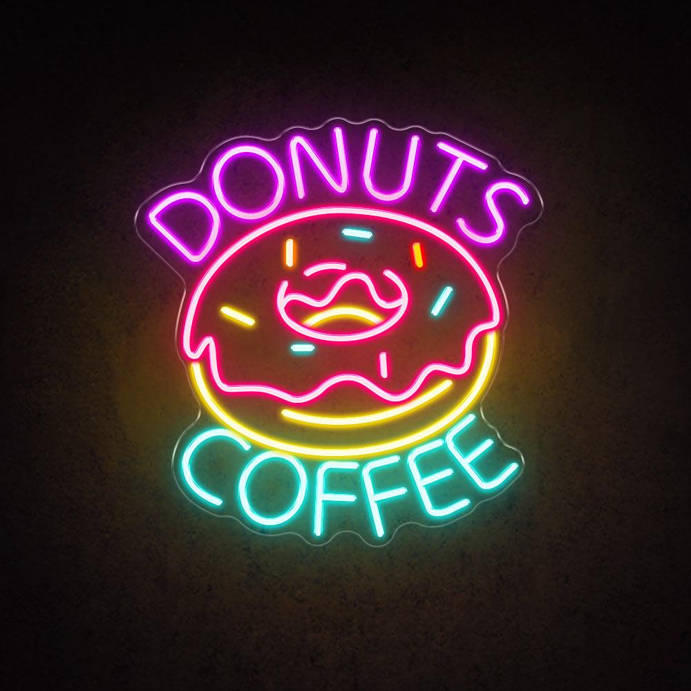 HDJSign - Donuts Coffee Business Neon Sign HDJ Sign