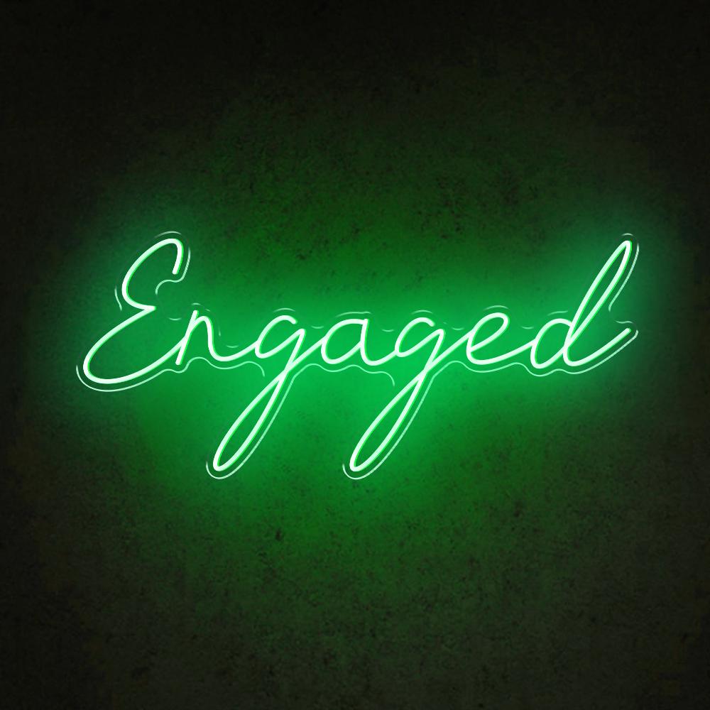 HDJSign - Engaged Wedding Neon Sign HDJ Sign