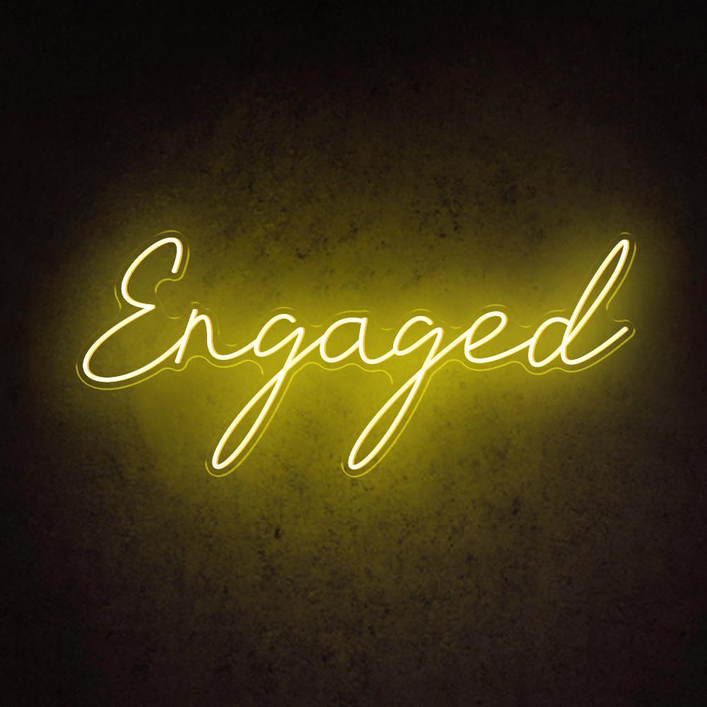 HDJSign - Engaged Wedding Neon Sign HDJ Sign