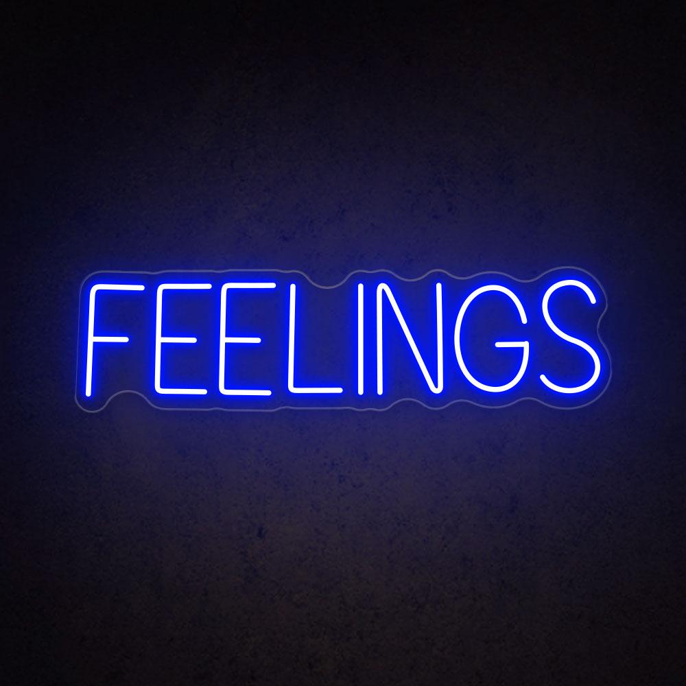 HDJSign - Feelings Word Neon Sign HDJ Sign