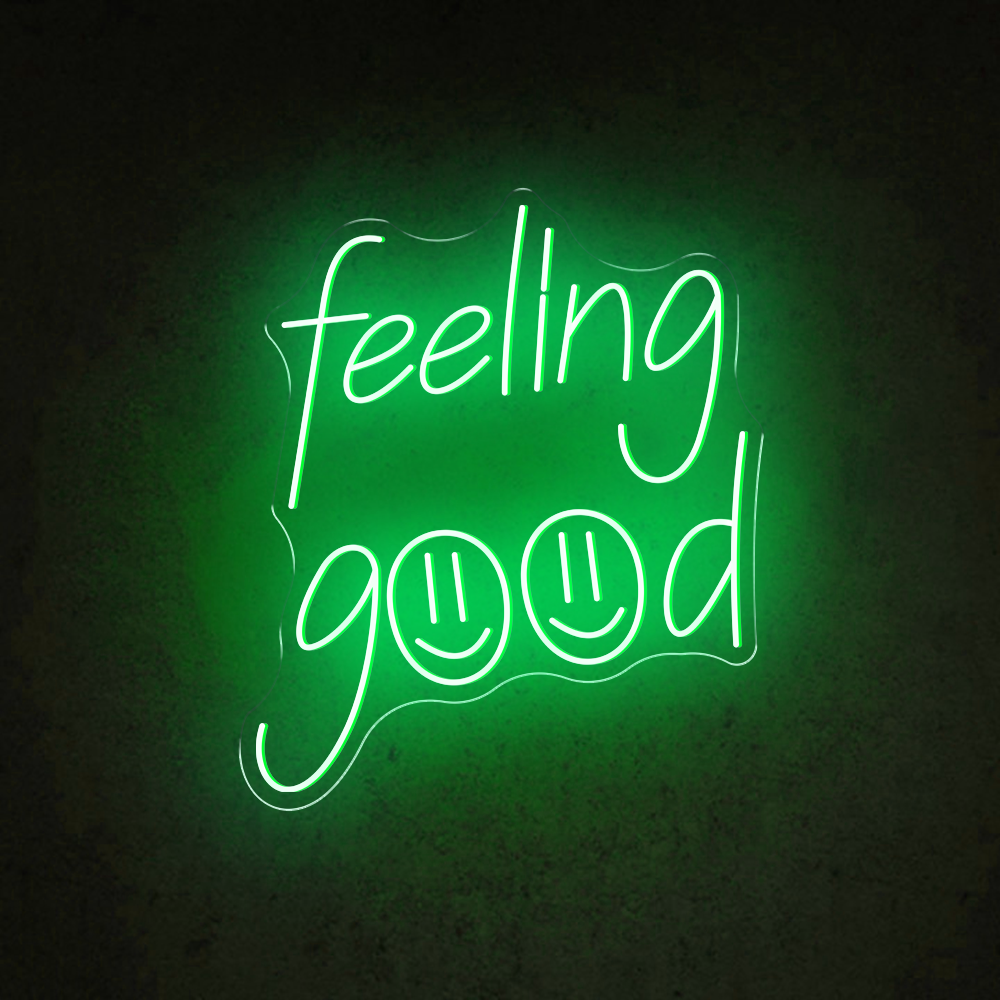 HDJSign - Felling Good Word Neon Sign HDJ Sign