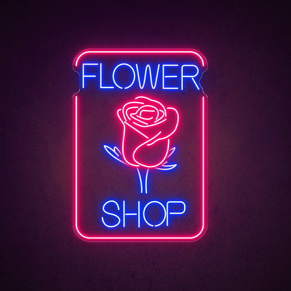 HDJSign - Flower Shop Business Neon Sign HDJ Sign