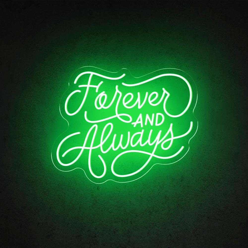 HDJSign - Forever And Always Wedding Neon Sign HDJ Sign