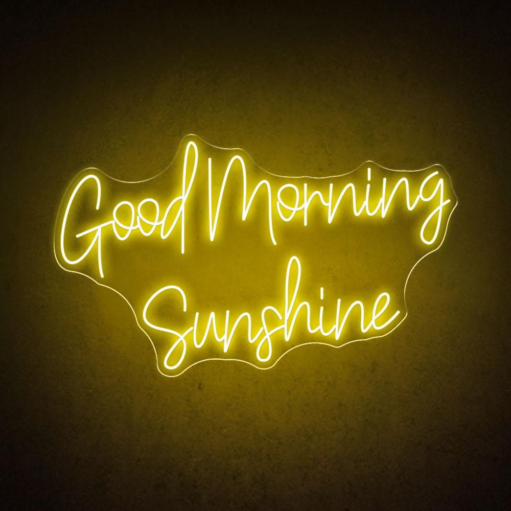 HDJSign - Good Morning Sunshine Quote Neon Sign HDJ Sign