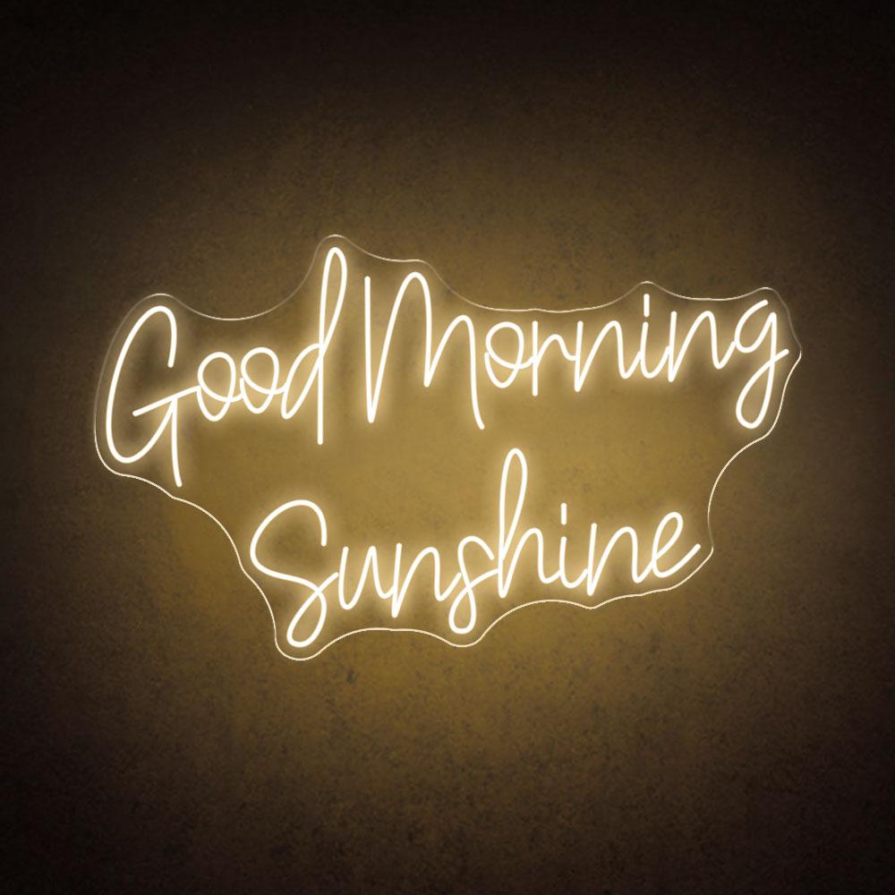 HDJSign - Good Morning Sunshine Quote Neon Sign HDJ Sign