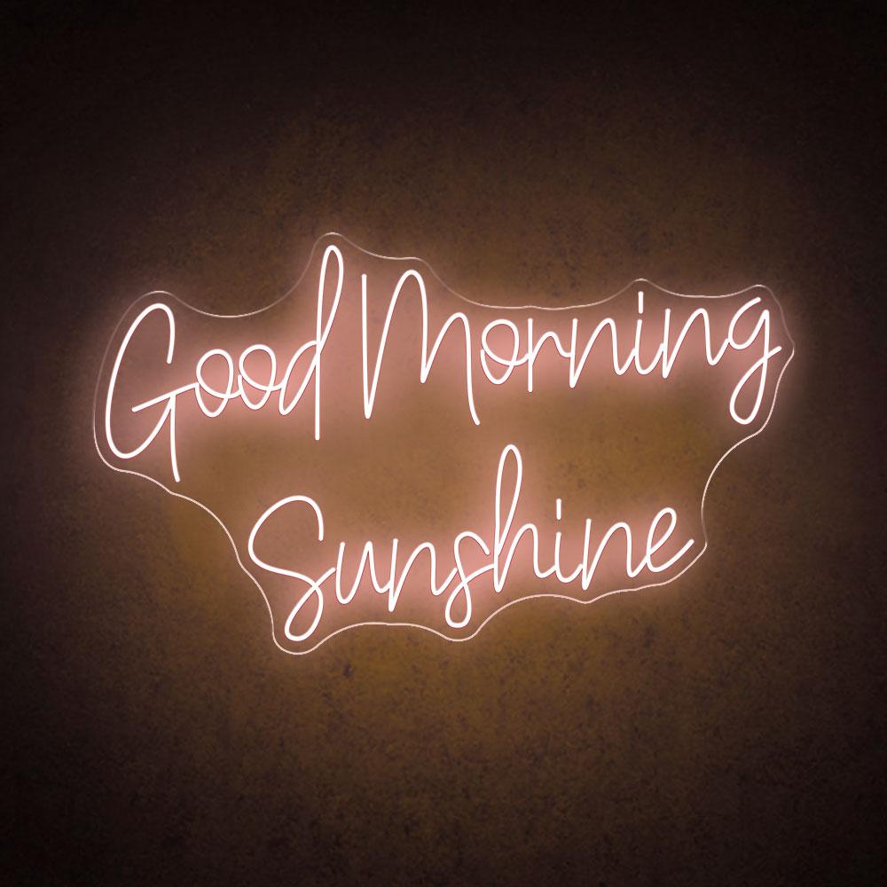 HDJSign - Good Morning Sunshine Quote Neon Sign HDJ Sign