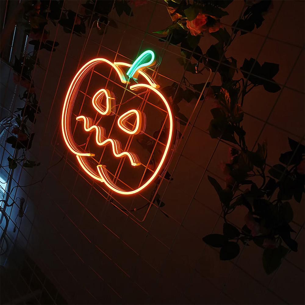 HDJSign - Halloween Evil Pumpkin Holiday Neon Sign HDJ Sign