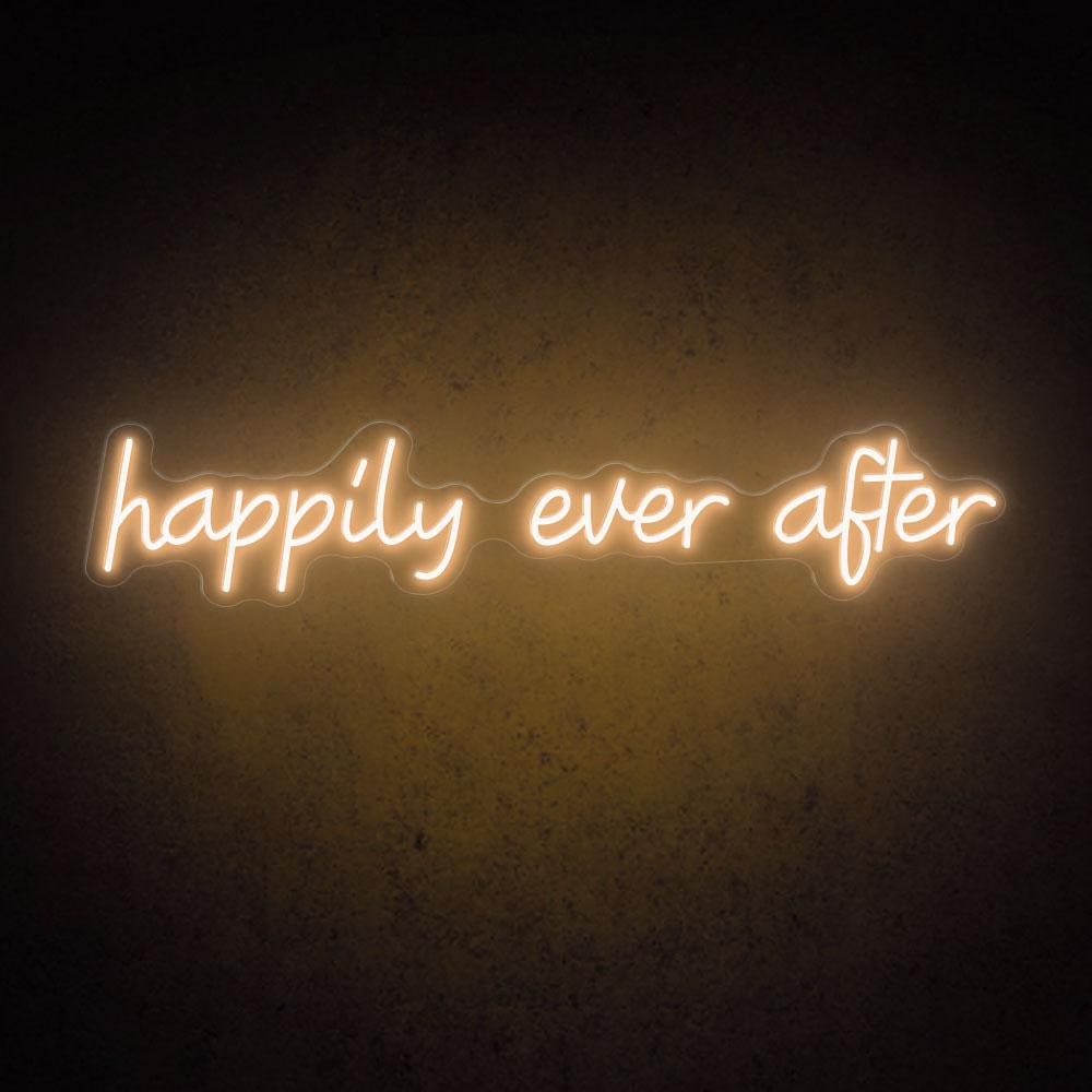 HDJSign - Happily Ever After Wedding Neon Sign HDJ Sign