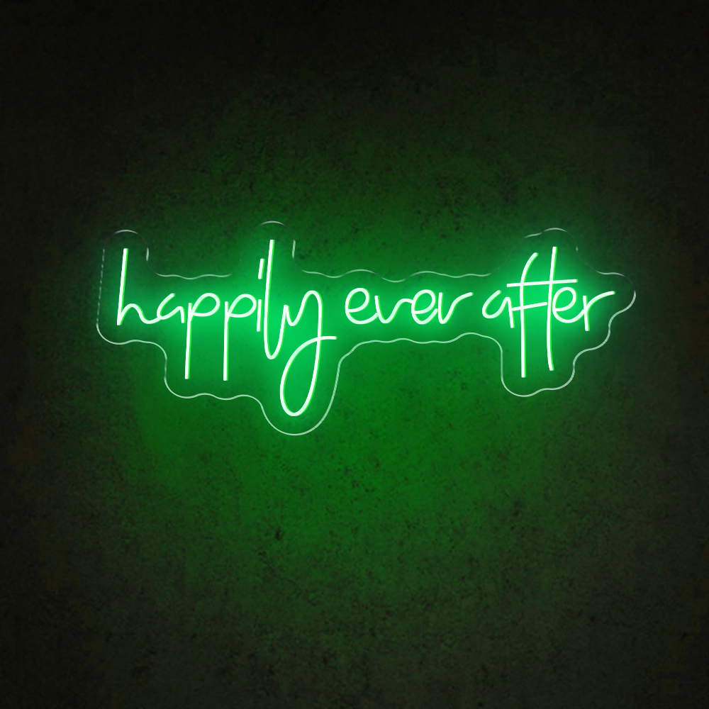 HDJSign - Happily Ever After Wedding Neon Sign HDJ Sign