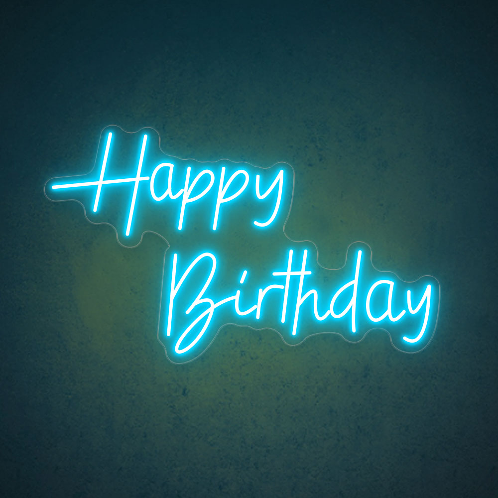 HDJSign - Happy Birthday Neon Sign HDJ Sign