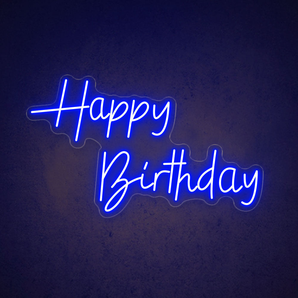 HDJSign - Happy Birthday Neon Sign HDJ Sign