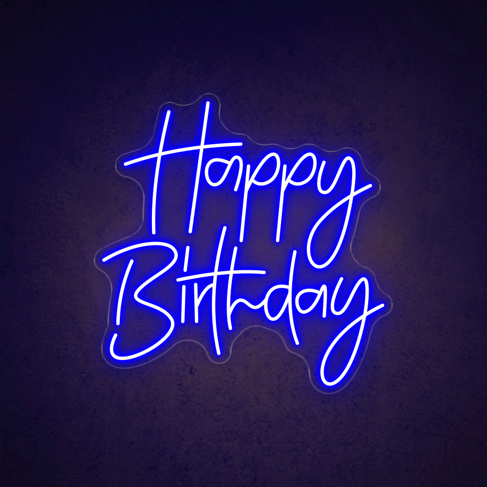 HDJSign - Happy Birthday Neon Sign HDJ Sign