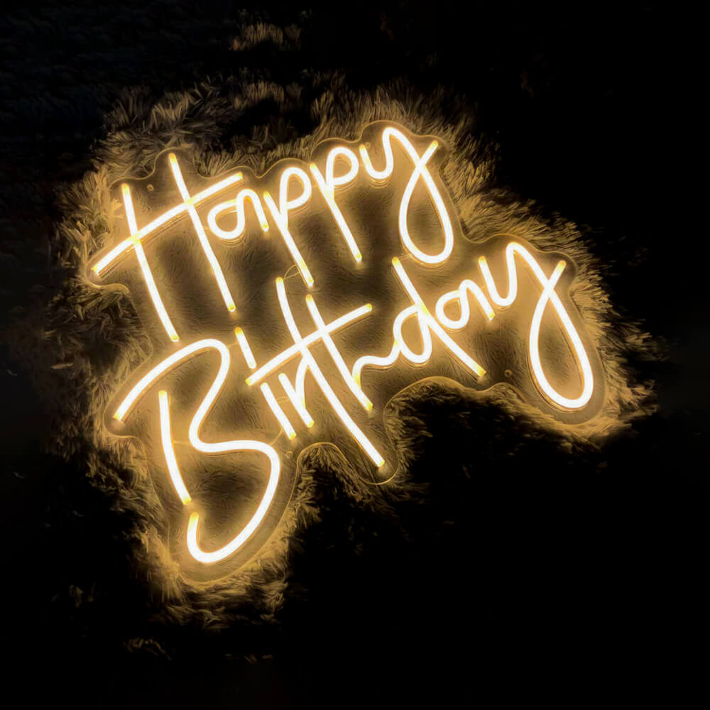 HDJSign - Happy Birthday Neon Sign HDJ Sign