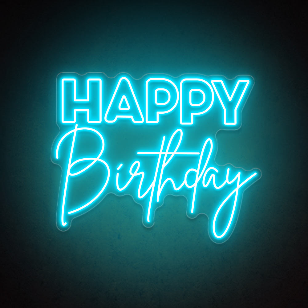 HDJSign - Happy Birthday Neon Sign HDJ Sign