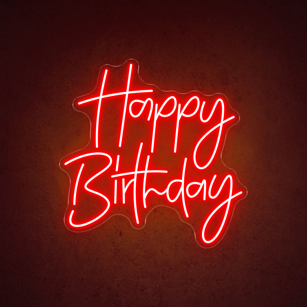 HDJSign - Happy Birthday Neon Sign HDJ Sign