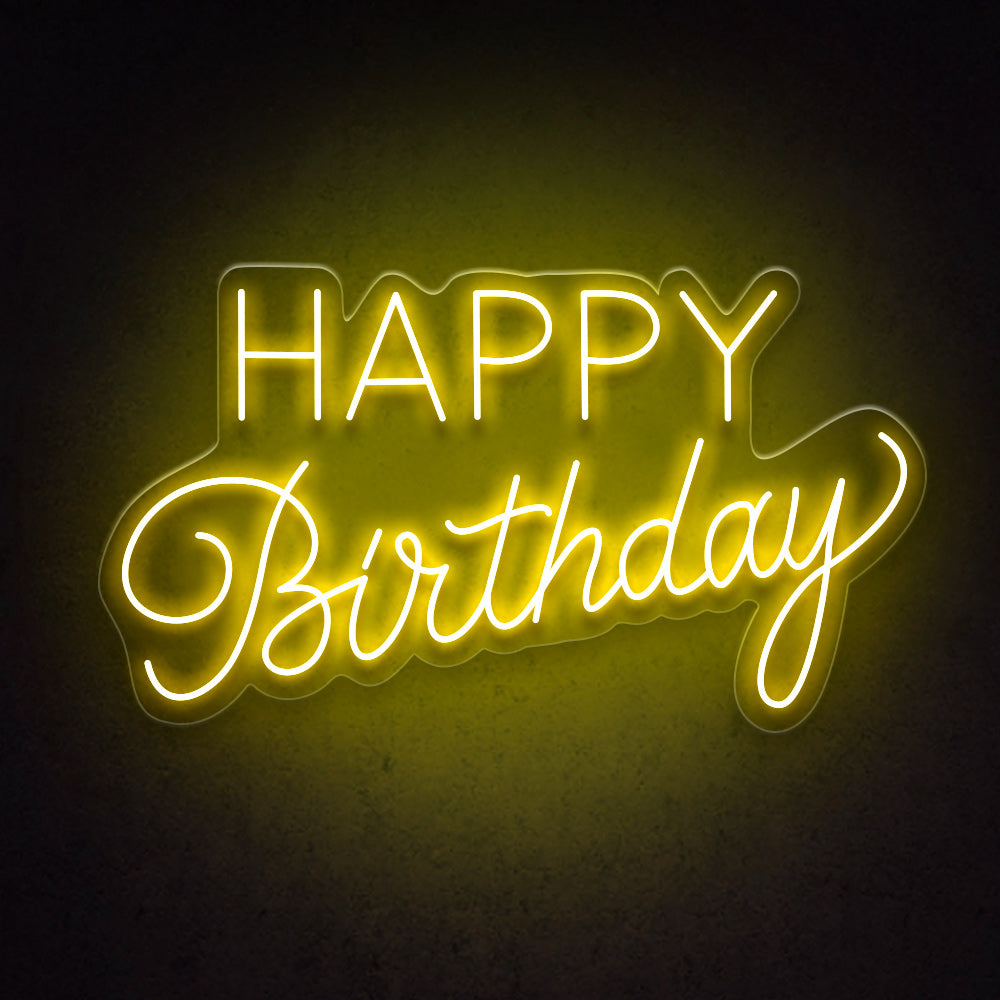 HDJSign - Happy Birthday Neon Sign HDJ Sign