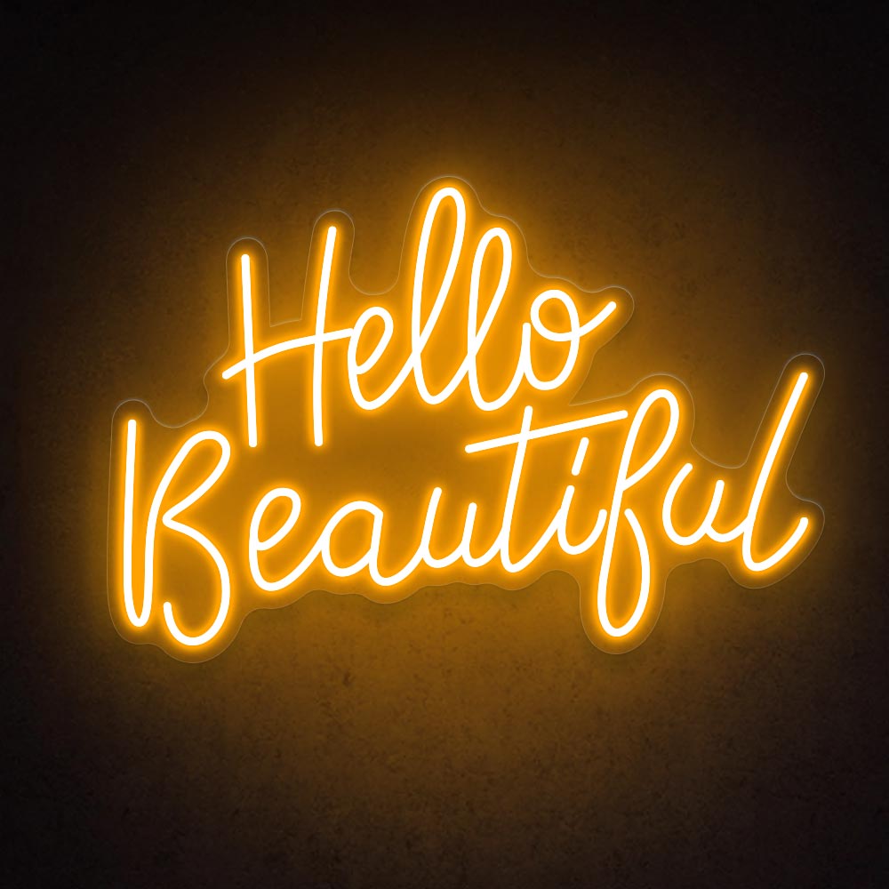 HDJSign - Hello Beautiful Salon Neon Sign HDJ Sign