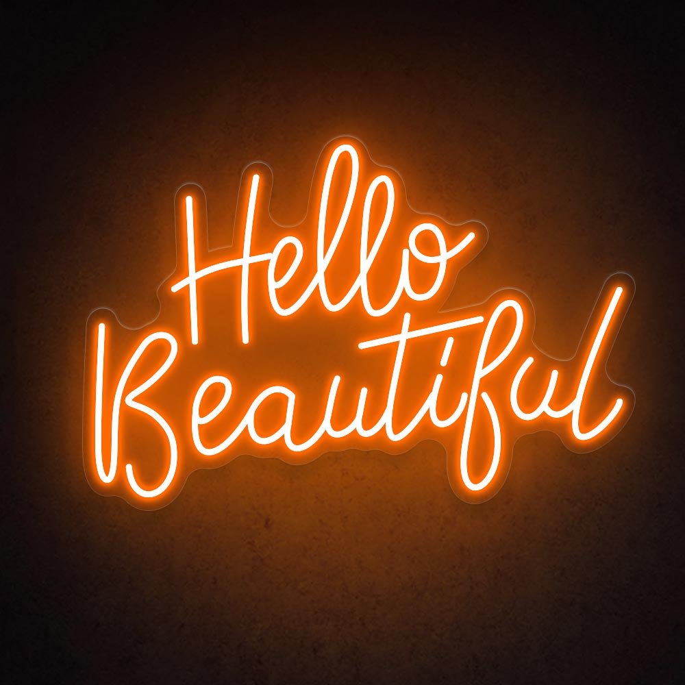 HDJSign - Hello Beautiful Salon Neon Sign HDJ Sign