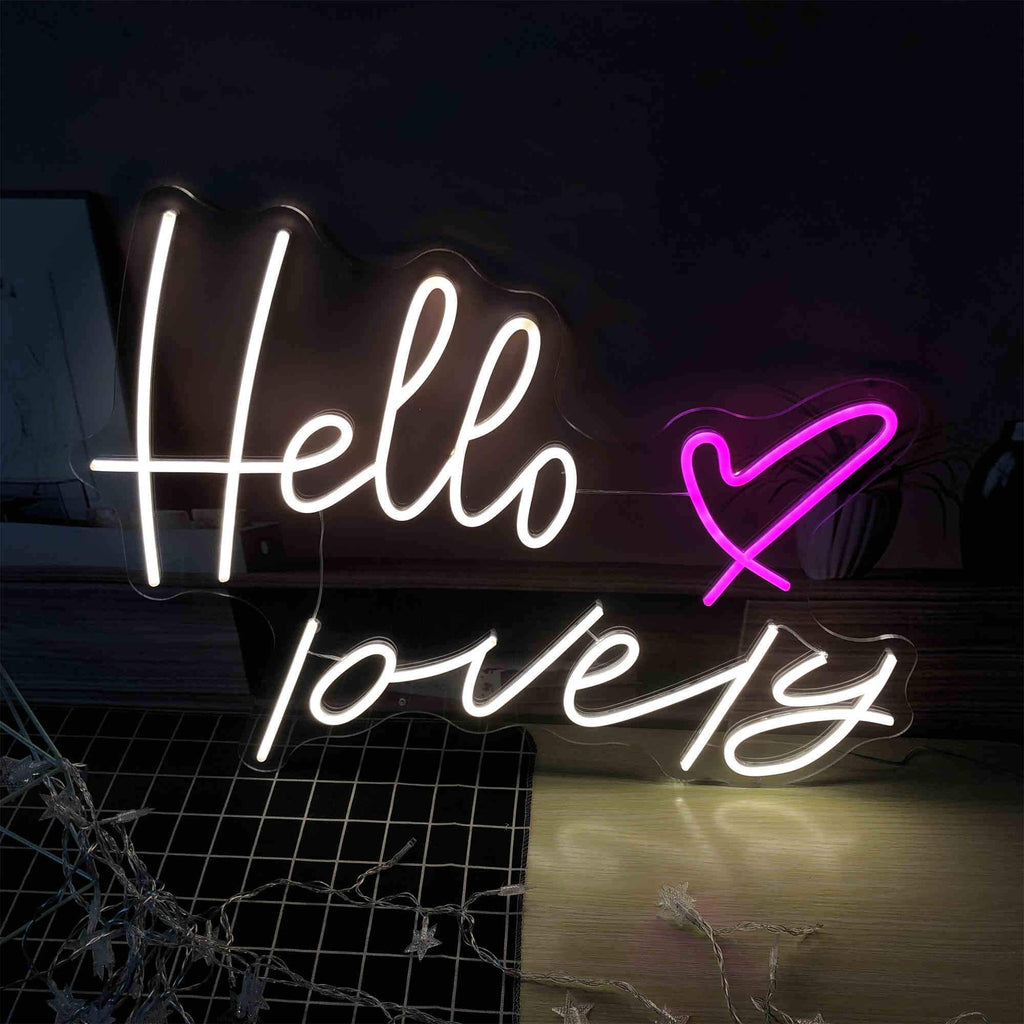 HDJSign - Hello Lovely Salon Neon Sign HDJ Sign