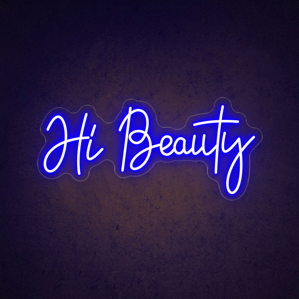 HDJSign - Hi Beauty Salon Neon Sign HDJ Sign