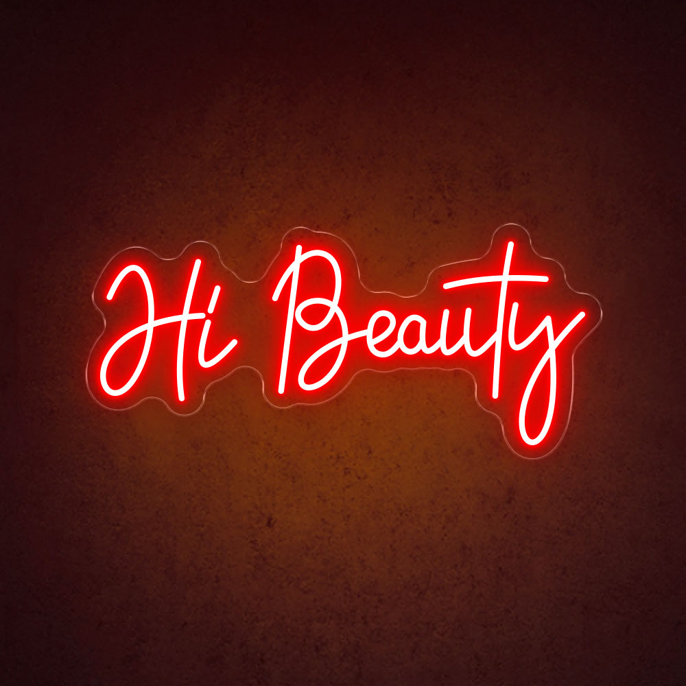 HDJSign - Hi Beauty Salon Neon Sign HDJ Sign