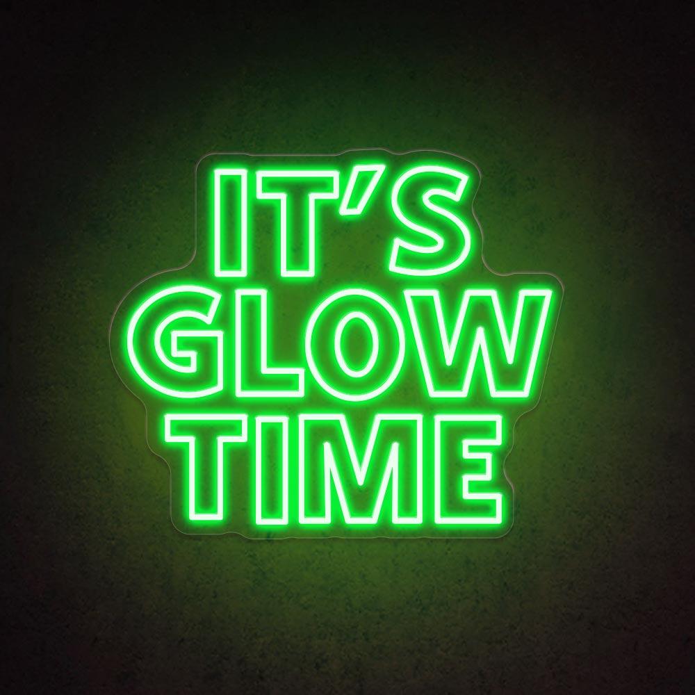 HDJSign - It's Glow Time Salon Neon Sign HDJ Sign