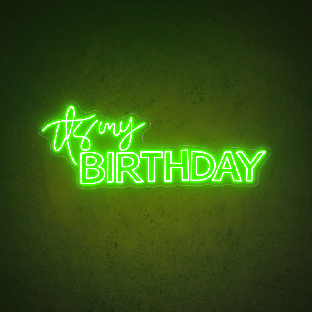 Its My Birthday Dual-Line | Party Neon Sign | HDJSign