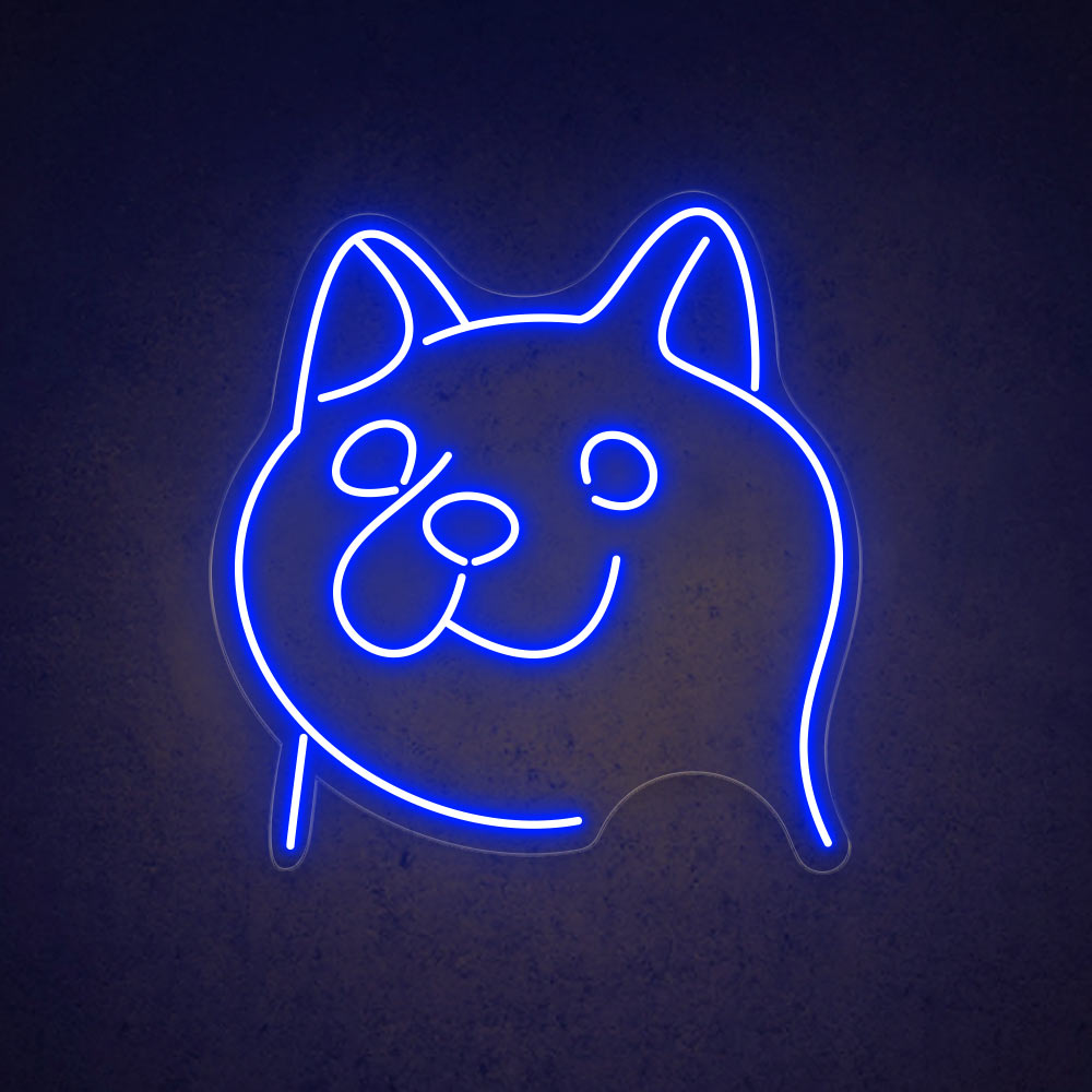 HDJSign - Japanese Akita Dog Animal Neon Sign HDJ Sign