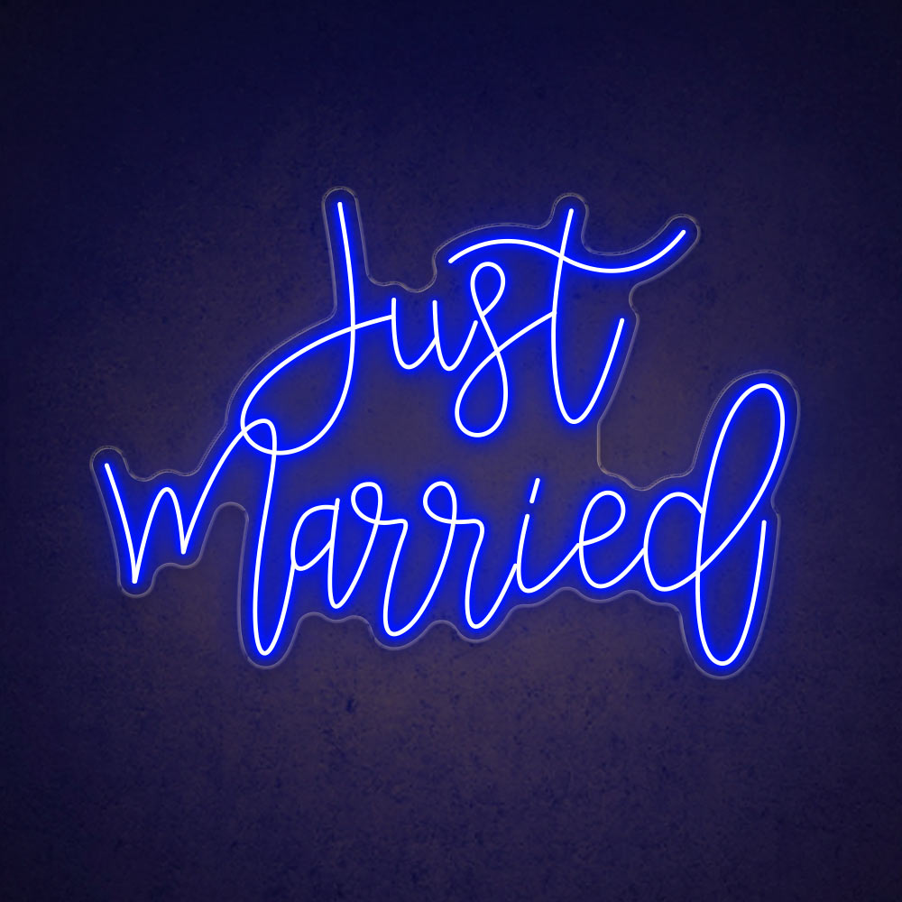 HDJSign - Just Married Wedding Neon Sign HDJ Sign