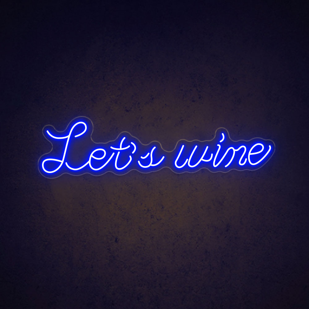 HDJSign - Let's Wine Bar Neon Sign HDJ Sign