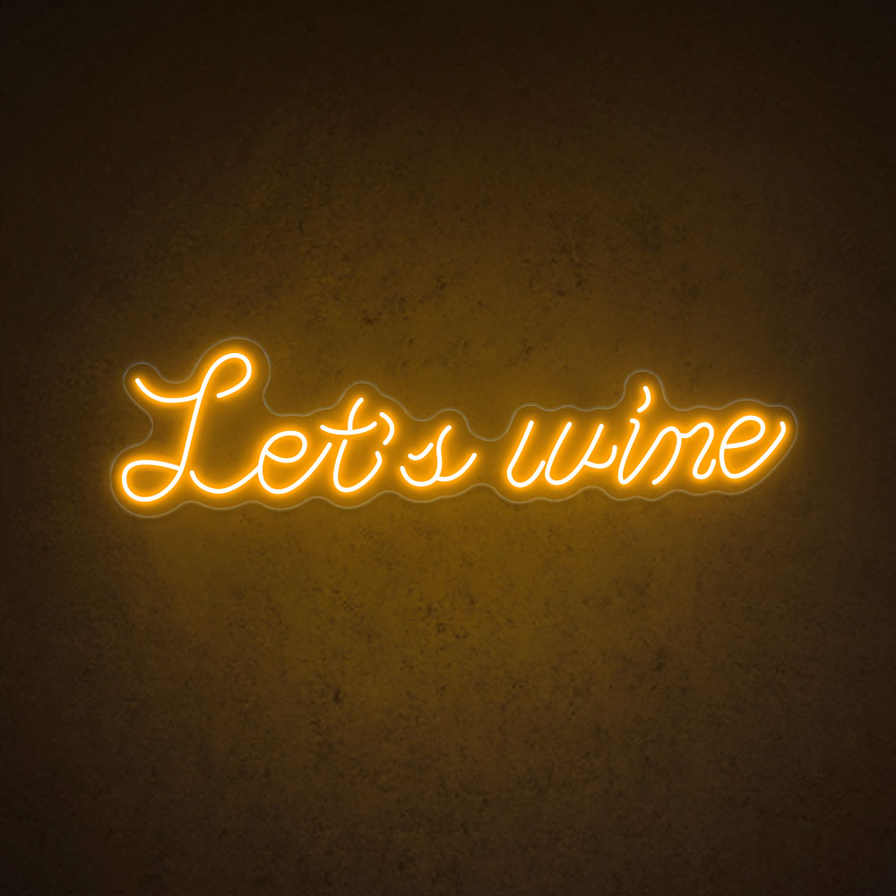 HDJSign - Let's Wine Bar Neon Sign HDJ Sign