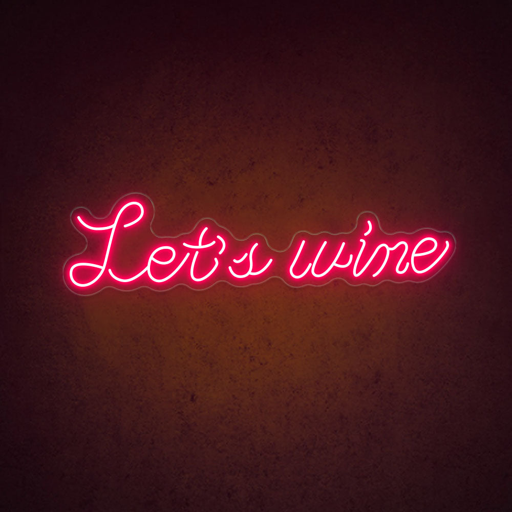 HDJSign - Let's Wine Bar Neon Sign HDJ Sign