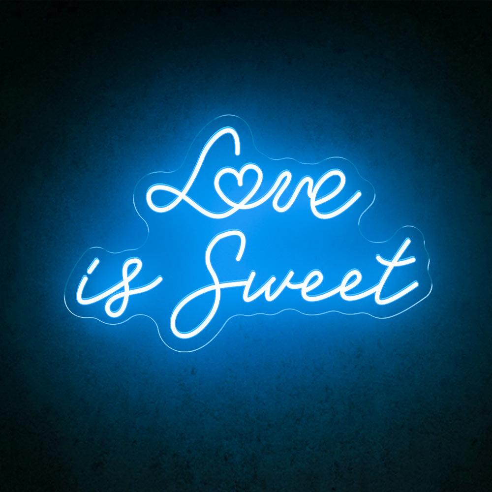 HDJSign - Love Is Sweet Wedding Neon Sign HDJ Sign