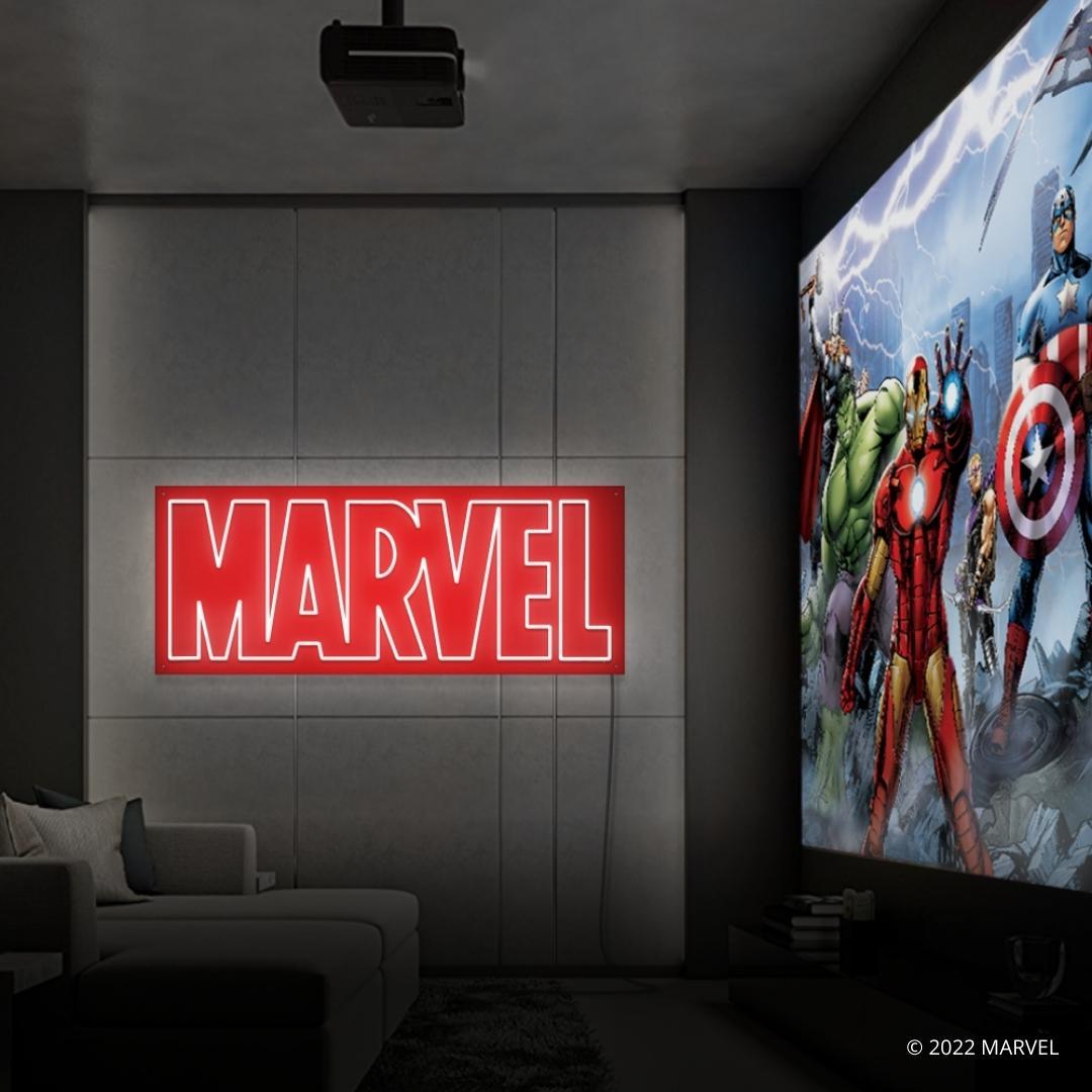 Marvel Rivals R Logo Edge Lit Led Sign Marvel Logo Color Code