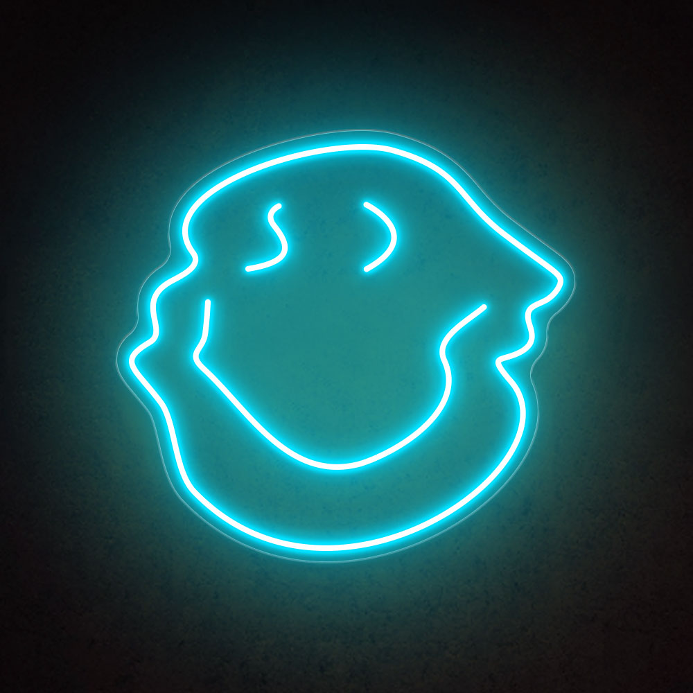 HDJSign - Melting Smiley Face Emoji Neon Sign HDJ Sign