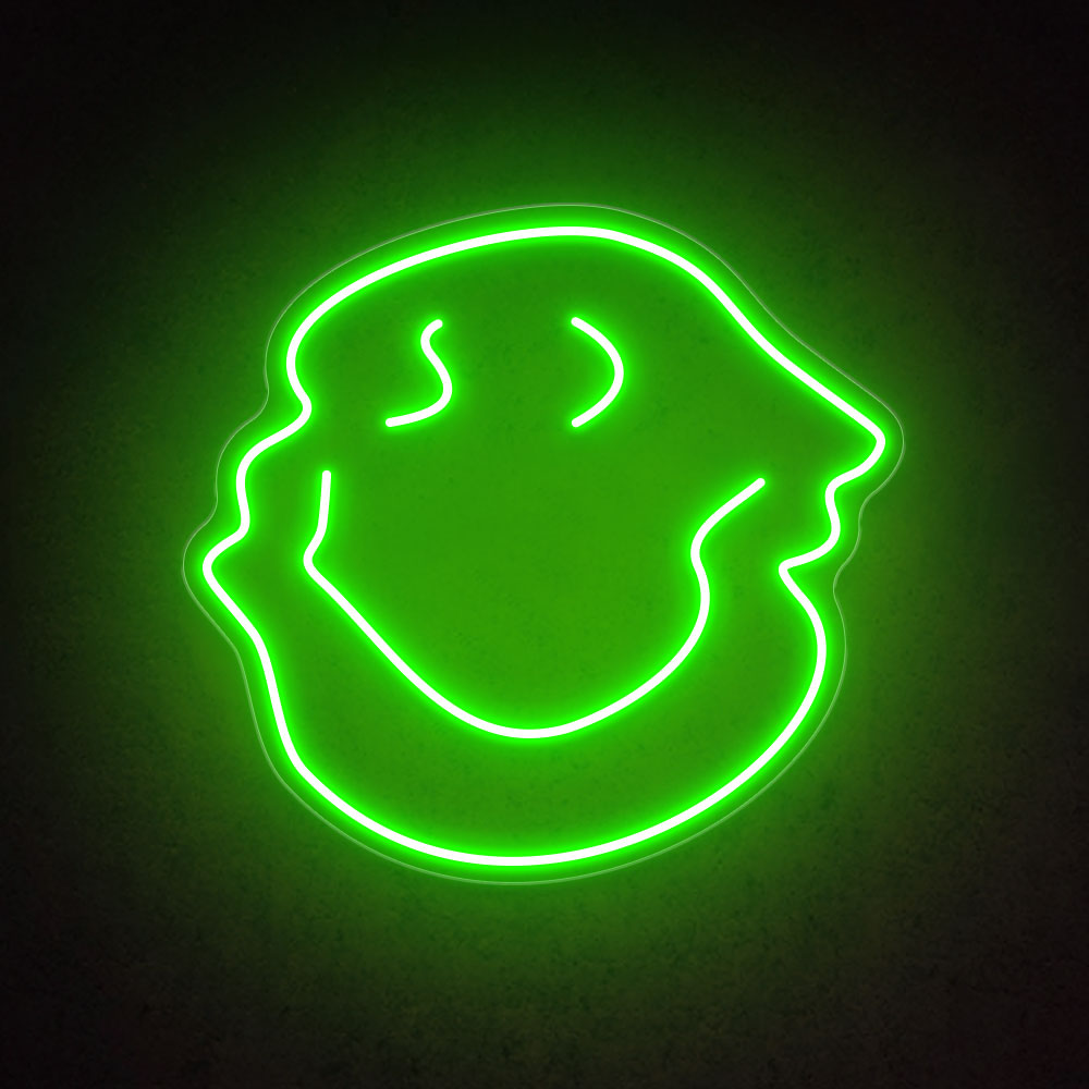 HDJSign - Melting Smiley Face Emoji Neon Sign HDJ Sign