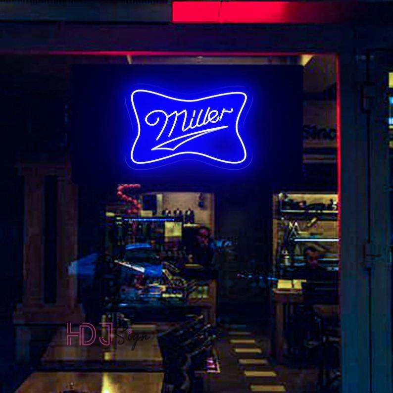 HDJSign - Miller Bar Neon Sign HDJ Sign