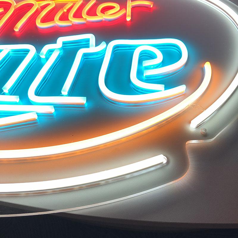 Neon Sign Multiple Color HDJSign - Miller Lite Bar Neon Sign HDJ Sign