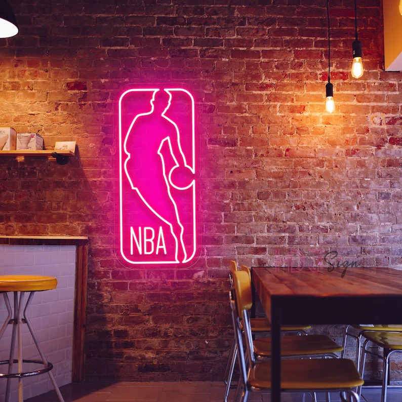 HDJSign - NBA Logo Neon Sign HDJ Sign