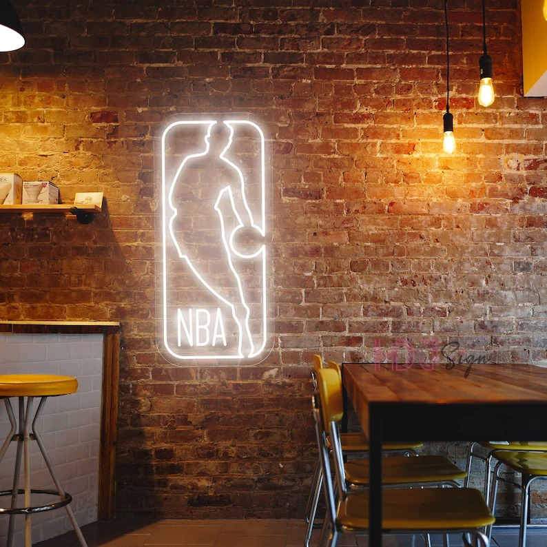 HDJSign - NBA Logo Neon Sign HDJ Sign