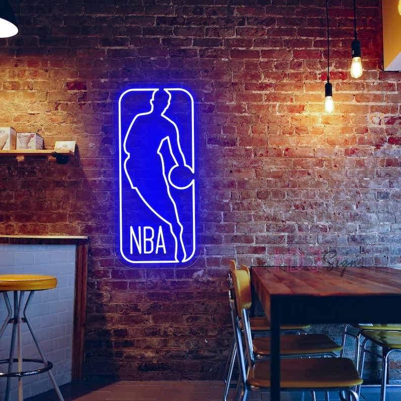 HDJSign - NBA Logo Neon Sign HDJ Sign