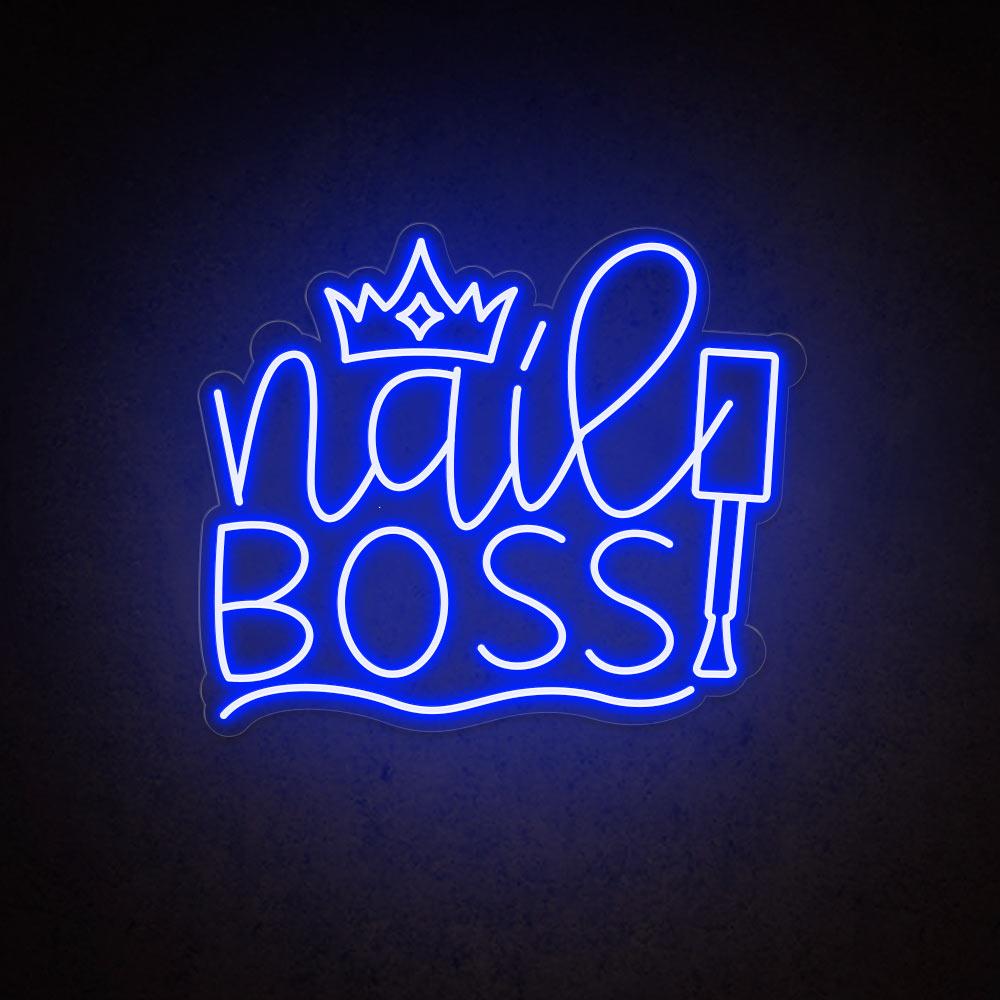 HDJSign - Nail Boss Salon Neon Sign HDJ Sign